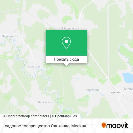 Карта садовое товарищество Ольховка
