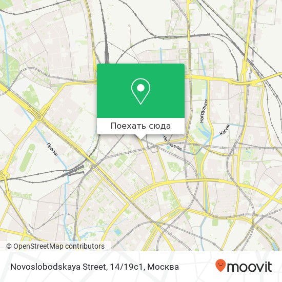Карта Novoslobodskaya Street, 14 / 19с1