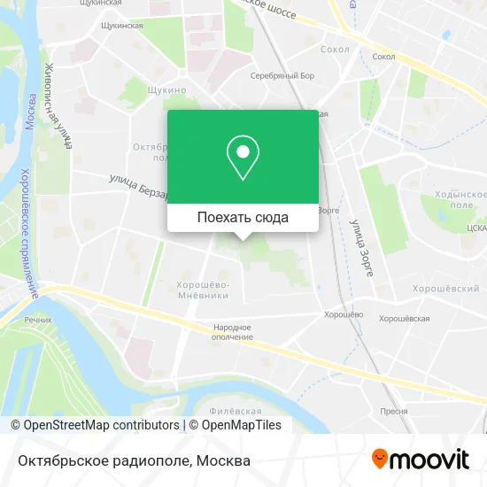 Карта Октябрьское радиополе