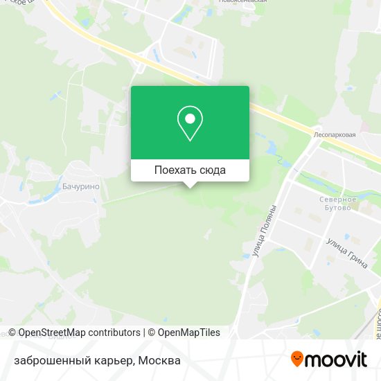 Карта заброшенный карьер