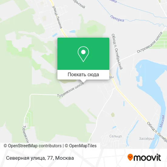 Карта Северная улица, 77