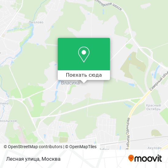 Карта Лесная улица