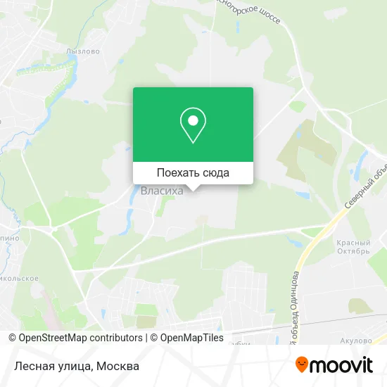 Карта Лесная улица