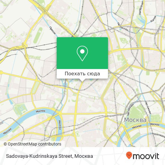 Карта Sadovaya-Kudrinskaya Street