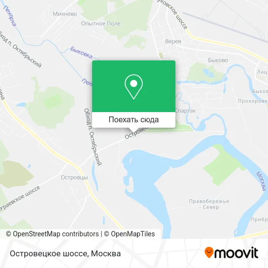 Карта Островецкое шоссе