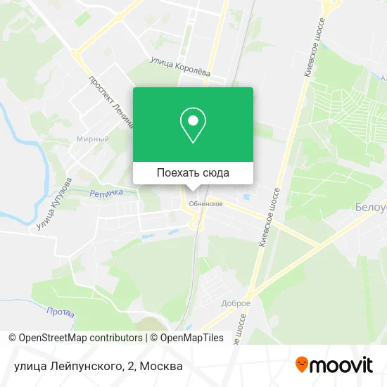 Карта улица Лейпунского, 2