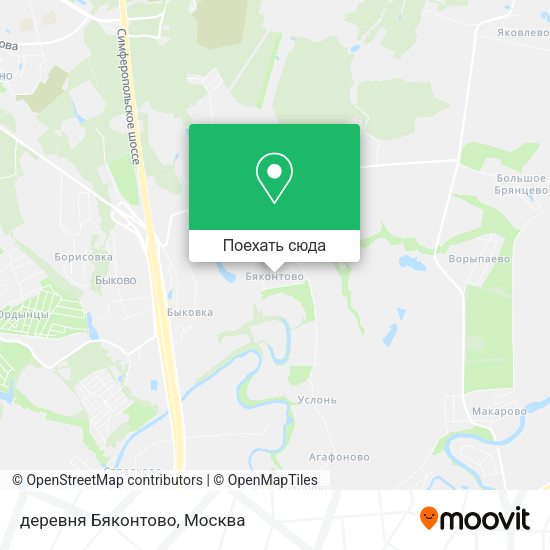 Карта деревня Бяконтово