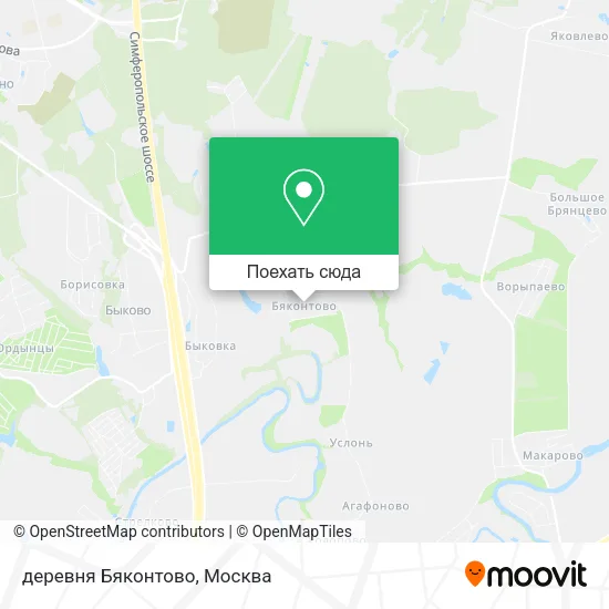 Карта деревня Бяконтово
