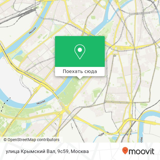 Карта улица Крымский Вал, 9с59