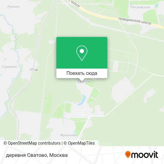 Карта деревня Сватово