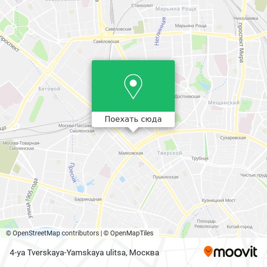 Карта 4-ya Tverskaya-Yamskaya ulitsa