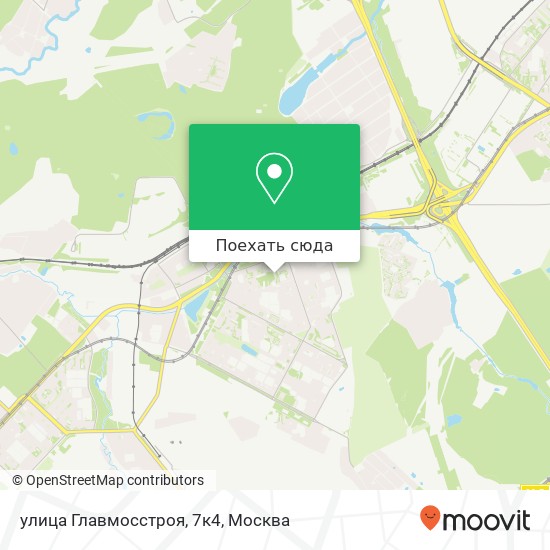 Карта улица Главмосстроя, 7к4