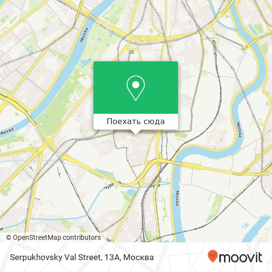 Карта Serpukhovsky Val Street, 13А