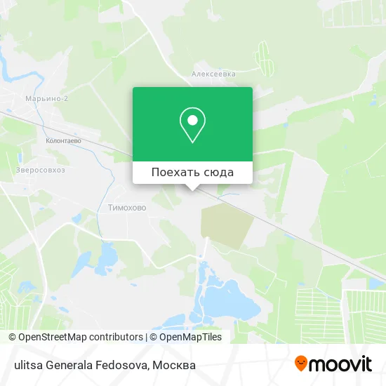 Карта ulitsa Generala Fedosova