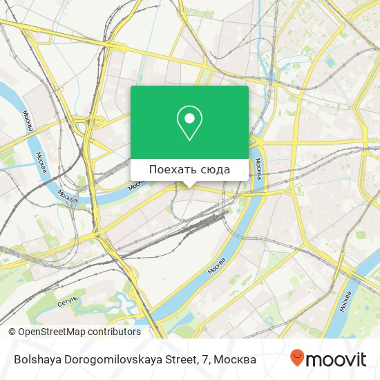 Карта Bolshaya Dorogomilovskaya Street, 7