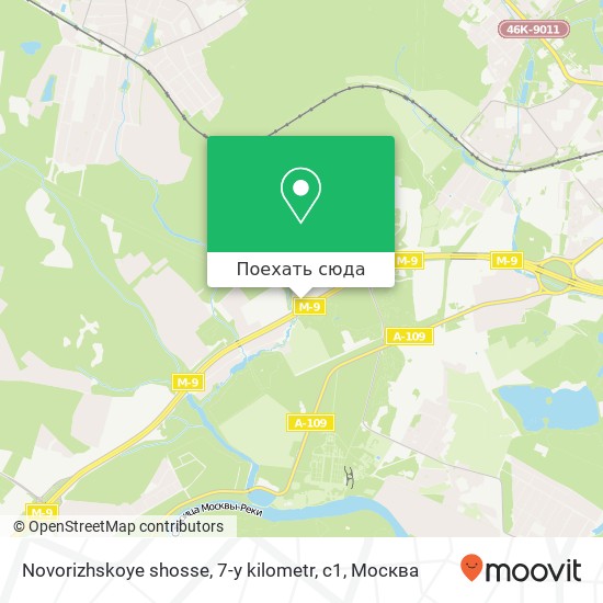 Карта Novorizhskoye shosse, 7-y kilometr, с1