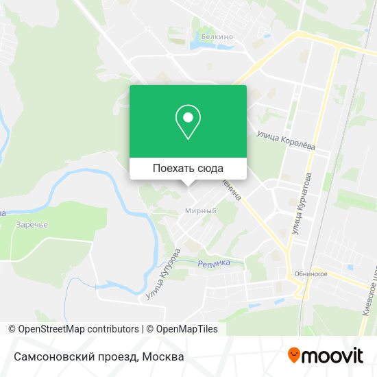 Карта Самсоновский проезд