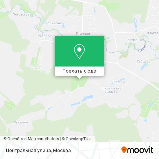 Карта Центральная улица
