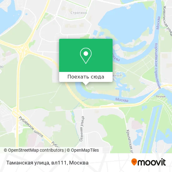 Карта Таманская улица, вл111