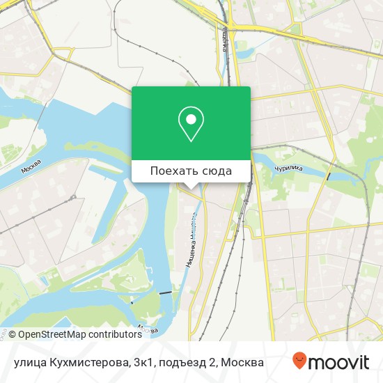 Карта улица Кухмистерова, 3к1, подъезд 2