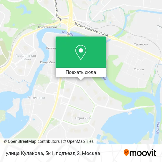 Карта улица Кулакова, 5к1, подъезд 2