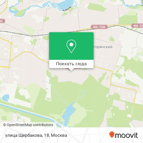 Карта улица Щербакова, 18