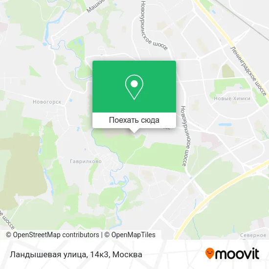 Карта Ландышевая улица, 14к3
