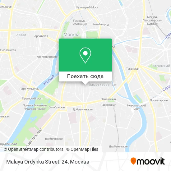 Карта Malaya Ordynka Street, 24