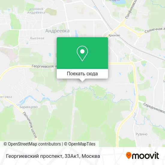 Карта Георгиевский проспект, 33Ак1