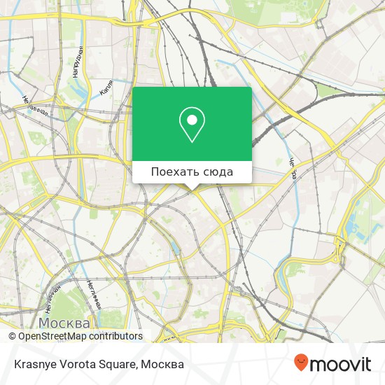Карта Krasnye Vorota Square