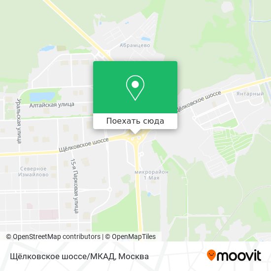 Карта Щёлковское шоссе/МКАД