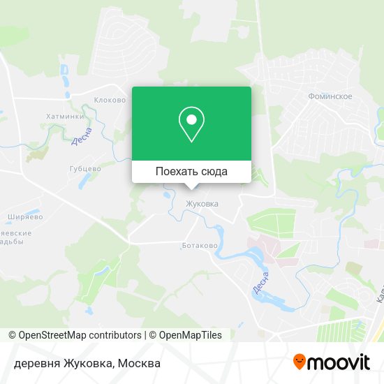 Карта деревня Жуковка