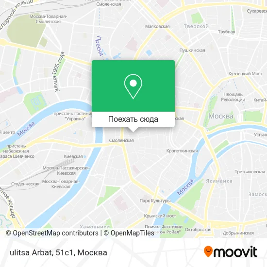 Карта ulitsa Arbat, 51с1