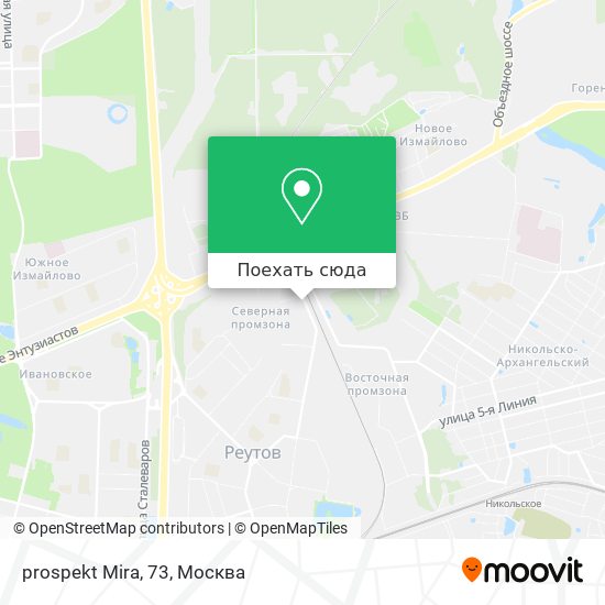 Карта prospekt Mira, 73