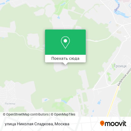 Карта улица Николая Сладкова
