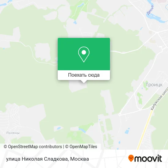 Карта улица Николая Сладкова