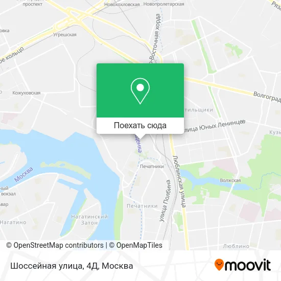Карта Шоссейная улица, 4Д
