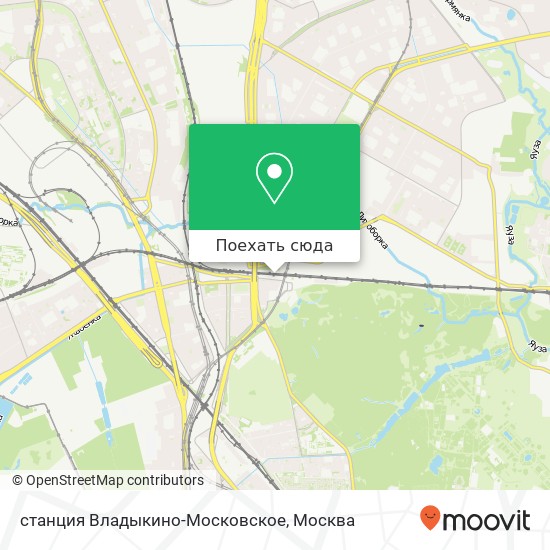 Карта станция Владыкино-Московское