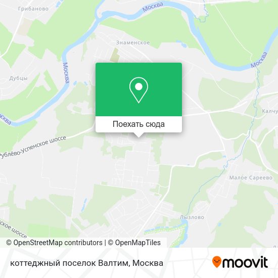 Карта коттеджный поселок Валтим