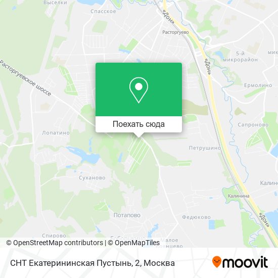 Карта СНТ Екатерининская Пустынь, 2