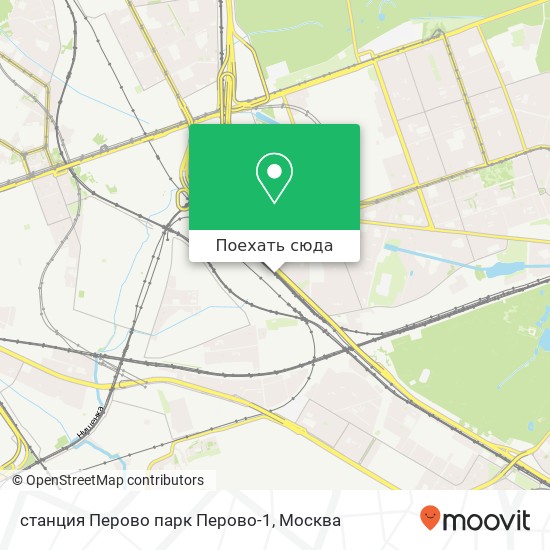 Карта станция Перово парк Перово-1