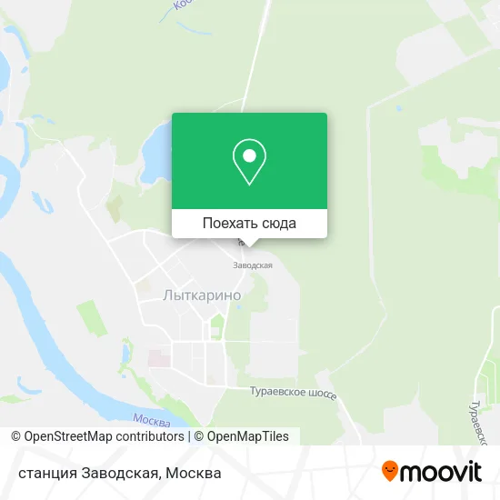 Карта станция Заводская