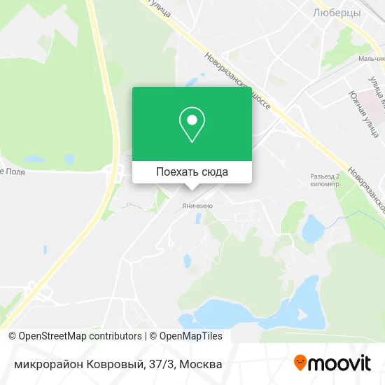 Карта микрорайон Ковровый, 37/3