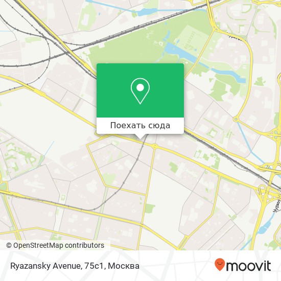Карта Ryazansky Avenue, 75с1