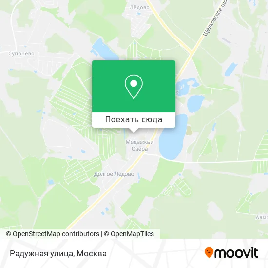 Карта Радужная улица