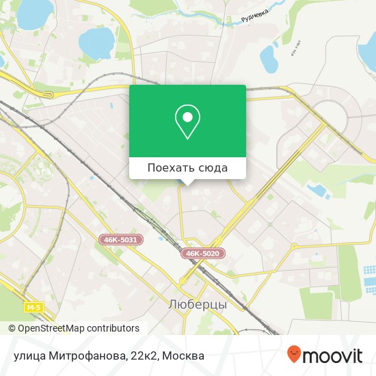 Карта улица Митрофанова, 22к2