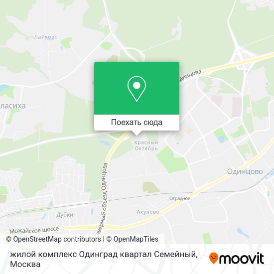 Карта жилой комплекс Одинград квартал Семейный