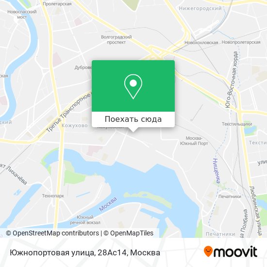 Карта Южнопортовая улица, 28Ас14