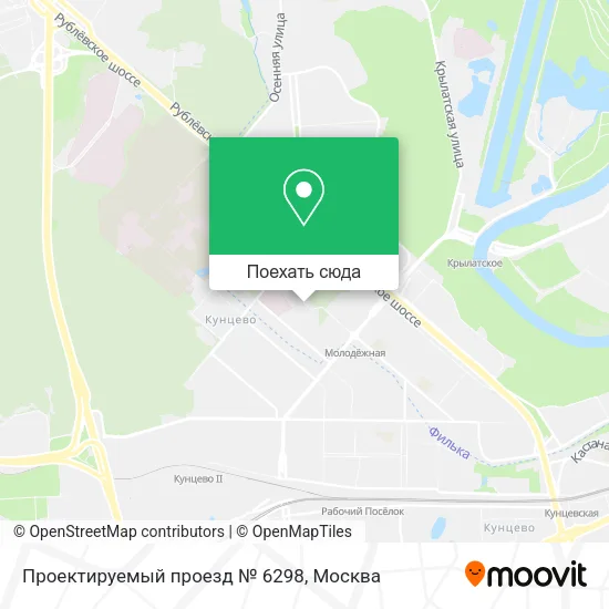 Карта Проектируемый проезд № 6298