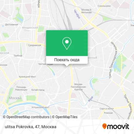 Карта ulitsa Pokrovka, 47